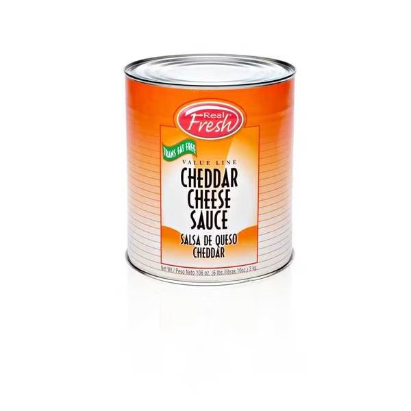 Real Fresh Value Line Cheddar Cheese Sauce A6 #10 Can, PK6, Real Fresh, Mfr#: 31993